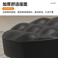 小凳子家用滑轮矮凳圆凳子美缝修脚矮凳儿童学步凳小板凳足浴家居 棕红色矮款大面包（五轮不侧翻）