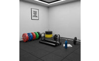 Extendable Design Barbell Plate Storage Rack Stable and Sturdy Gym Equipment
