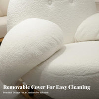 Panda-Shaped Armchair Snug Visually Pleasing Upholstered Lounge Armchair Luxuriously Soft Comfort High Supportrest for Adults