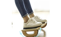 Non-Slip Wooden Rocker Board Floor-Friendly Wooden Balance Board Stable Fitness Equipment Sturdy for Office Workers, Home Workouts, Standing Desk