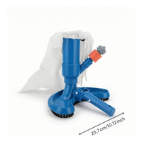 Pool Vacuum Head with Mesh Bag Manual Underwater Cleaner Deluxe for Small Pools