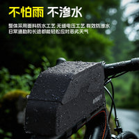 ENLEE Bike Top Tube Bag with Magnetic Flip Cover, Waterproof Saddle Bag