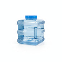 Tea Water Container with Hose Clear Waste Water Container with Brush Square