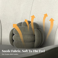 Highrear rotating Armchair Wabi-Sabi Aesthetic Accent Chair Italian Inspired Ergonomic Design for Homeowners, Parents