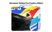 Complete-Coverage Outdoor Helmet Lightweight Design Full Face Motocross Helmet Adjustable Chin Strap Secure Headwear for Women, Motorcyclists