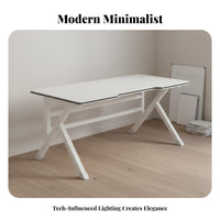 Home Office Computer Desk Spacious Desktop Large Work Surface Ergonomic Table Sturdy Steel Frame Suitable for Students Users Bedroom Workspace