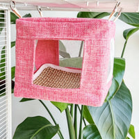 Hanging Bird Nest Cloth-Covered-Covered Square Bird Nest Decorative