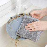 Odor-Absorbing Microfibre Cloth and Cleaning Cloths, Textured Activated Carbon Dish Cloths, Non-shedding Towels for Kitchen and Degreasing