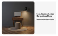 Wooden Vanity Set with Round Mirror Sturdy Wood Construction Vanity Set with Lighted Mirror Includes Matching Stool