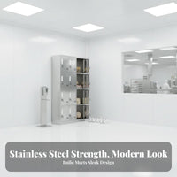 Rust-Resistant Stainless Steel Locker Sturdy & Long-Lasting Multi-Door Personnel Locker Heavy Duty Industrial Changing Cabinet Easy to Clean for Employees, Business Owners, Factory, Workshop, Bathroom, Hospital