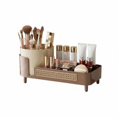 Rotating Makeup organizer Elegant Design Rotating Makeup Brush Holder Space Saving