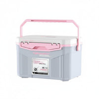 Insulated Fishing Box Leak-Resistant 18L Portable Chiller Puncture-Resistant Multi-Function Tackle Box for Anglers, Camping