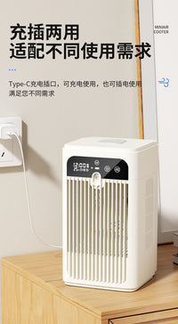 跨境喷雾迷你桌面制冷风扇宿舍移动空调扇小型冷风机学生电风扇