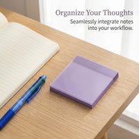 Sticky Notes Through for Planner Journaling Scrapbooking, Translucent 50 Sheets for Students Books Office