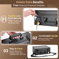 New Lockable Star Card Collection Box, Portable 35PT Magic Card Storage Case, Aluminum Box, Amazon Same Style