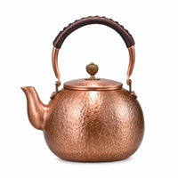 Copper Teapot Hammered Cookware Nonleak-Drip-Free for Hosts