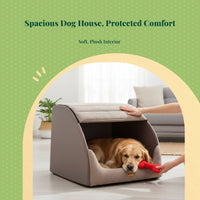 Dog House, Enclosed Bed, Easy Clean, Indoor Outdoor, Calming