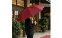 Automatic Open Umbrella with 10 Ribs Water-Repellent Straight-Handle Umbrella Windproof Heavy Duty for Commuters, Travelers, Travel