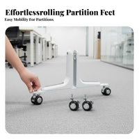 Mobile Divider Foot with casters Locking Casters Mobile Partition Base for gatherings