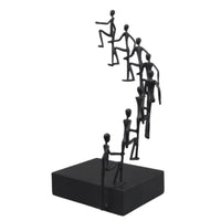 Human Figure Sculpture Modern Sculpture with Base Decorative for Living Room