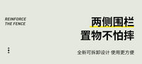 厨房置物架落地式多层微波炉架收纳架子多功能烤箱锅架货架储物架 三层60*40*86-带围栏 加高加厚