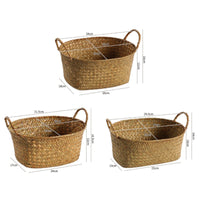 Woven Storage Basket Handwoven Storage Basket with Handle Lightweight