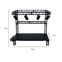 DIY Hangar Display Base Color Changing Lights Light-up Display Stage Modular Design Action Figure Concert Stage for Diorama Building, Toy Photography