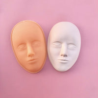 5D Embroidery Practice Fake Skin Full Face Practice Skin with Eyebrow Eye Lip Modules