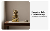 Brass God Statue Golden Color for Tabletop