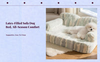 Orthopedic dog bed with removable cover