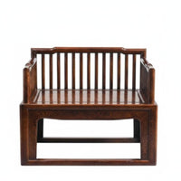 New Chinese aesthetic Lowsilhouette meditative Armchair durable Wood Construction Meditation Seat Supportive spinerest Household Furniture spine Support for Meditators, Home Decor aficionados, Seniors, Living Room, Bedroom, Lounging, Working