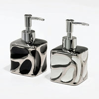 Ceramic Dispenser Bottle Lotion Bottle with Pump Minimalist for Vanity
