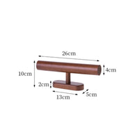Wooden Watch and Bracelet  Display Stand Multi-Functional Watch and Bracelet Holder Crossbar Rack Jewelry Display Holder for Bedroom, Closet