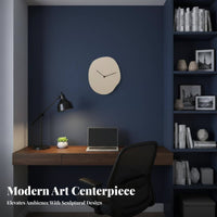 Silent Crystal Wall Clock Non-Ticking Modern Minimalist Clock Decorative for Living Room, Bedroom, Office