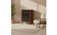 Fully Assembled TV Cabinet with Glass Doors Stylish TV Cabinet Elegant Media Console Stable for Living Room