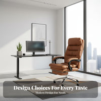 Reclining Office Chair with Footrest High Back Design for Study Room, Executives