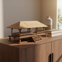 Southeast Asian Building Model Collectible 1/72 House Model Easy to Assemble