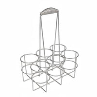 6 Bottles 6 Bottle Beer Basket Portable Drink Carrier Accessible Wire Design