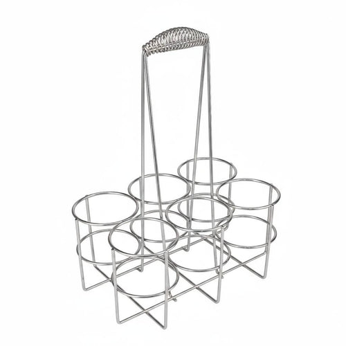 6 Bottles 6 Bottle Beer Basket Portable Drink Carrier Accessible Wire Design