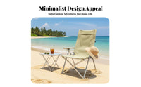 Highspine Camping Chair Lightweight Portable Seat Padded toprest for Beachgoers