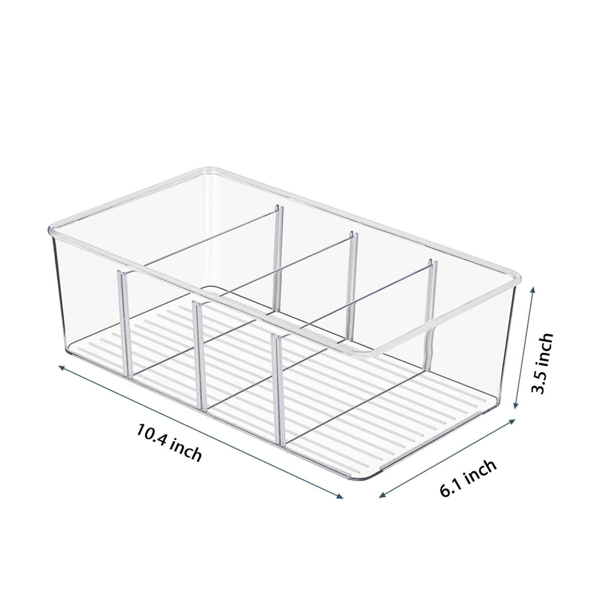 Tea Packet Organizer Transparent Tea Storage Box Multi-Purpose for Pantry