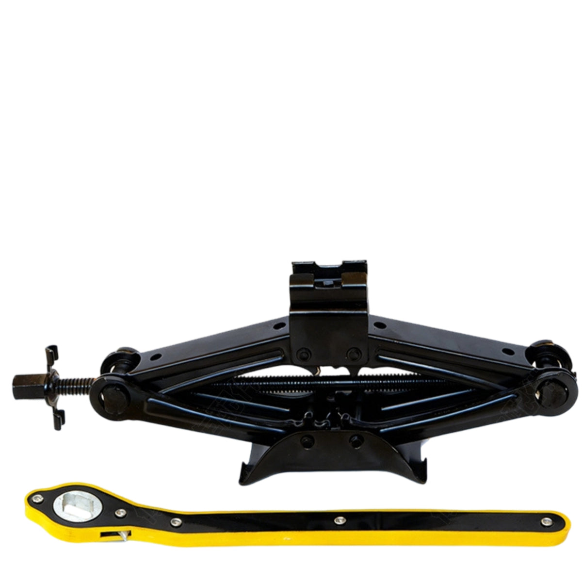 Slim-Design Manual Scissor Jack Foldable Scissor Jack with Crank Handle Long-Lasting Tool Strong for Tire Changes
