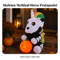 Lighted Skeleton Mythical Horse