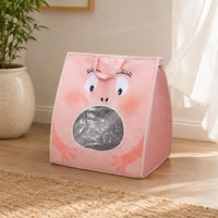 Cooling Feline House Portable Handle Feline Cave House Soft Plush for Indoor