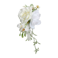 Artificial Corsage Formal Textile Flower Corsage Elegant for Prom, Grooms