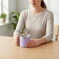14oz Stainless Steel Coffee Mug Rust Resistant Vacuum Insulated Mug with Handle Thermal Coffee Cup with Handle for Commuters, Office