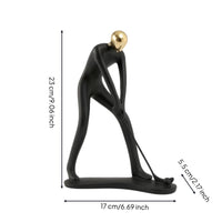 Contemporary Golf Figurine Resin Display Decoration Room Ornament for Office