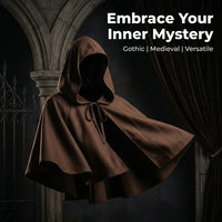 Hooded Cloak Maxi Cape for Cosplay, Halloween Christmas Party, Gothic Stage Costume, European Fantas - Image 7