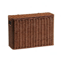 Narrow Tall Storage Basket Decorative Lidded Storage Basket Material Wicker Magazine Holder for Corners