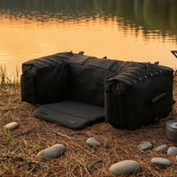 U-Shaped ATV Rear Cargo Bag with Bottle Pockets Stable ATV Tail Bag Portable Long-Lasting for Camping